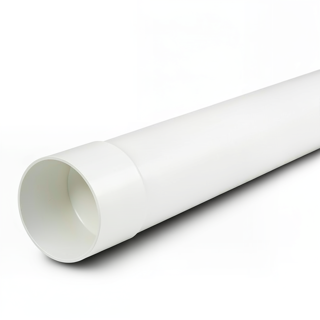 UPVC Pipe Nominal Pressure 200 psi Size 8 inch Thickness 11.66 mm White Color