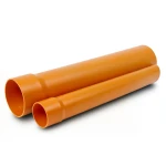 UPVC Pipe Nominal Pressure 315 psi Size 2 inch Thickness 4.98 mm Orange Brown Color
