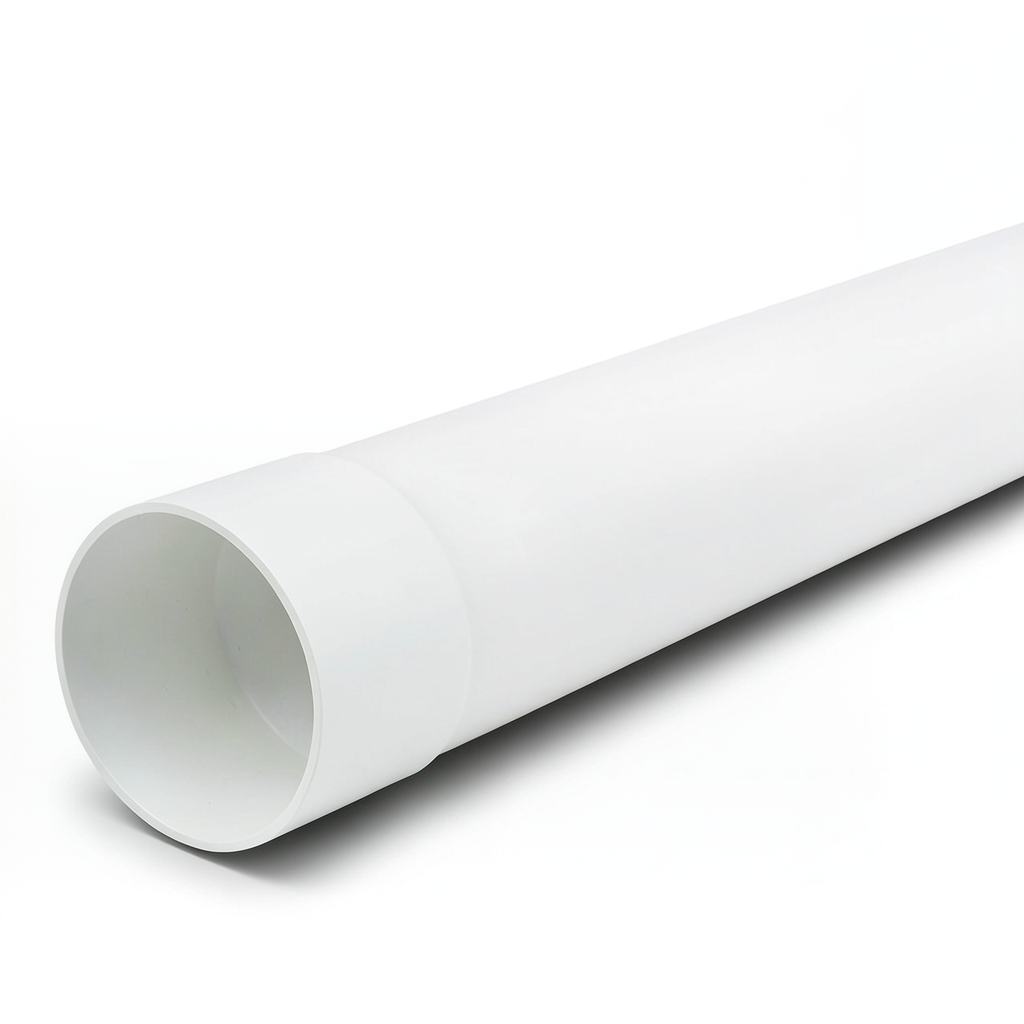 انابيب بلاستيك UPVC مقاس 1/4 1 بوصة سماكة 3.00 مم ضغط 250 psi لون أبيض