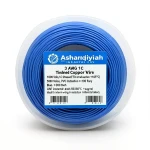 سلك نحاس مجدول مفرد 3 AWG مطلي قصدير، 1000 فولت، عزل PVC +105°C، أزرق، طول 500 قدم | شركة كابلات الشرقية للصناعة