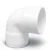 UPVC Plastic Elbow 90° 1/2 Inch White - Image 1