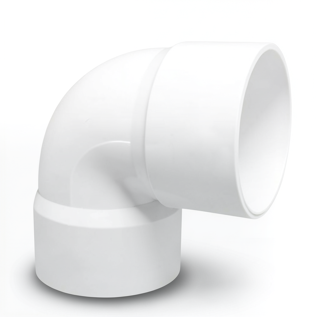 UPVC Elbow 90° Size 1 1/2 Inch White Color