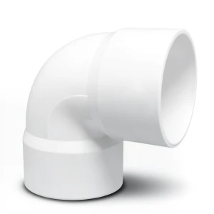 UPVC Plastic Elbow 90° Size 160 mm White Color