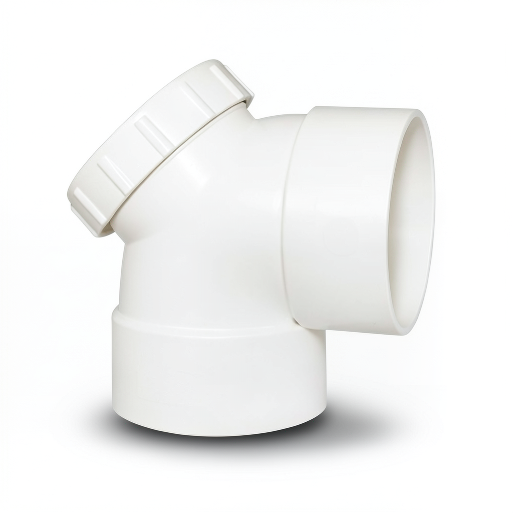 UPVC Access Elbow 90° 4 Inch White