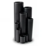مواسير HDPE ضغط 3.2 بار PE 80 مقاس 125 مم سمك 3.1 مم لون اسود