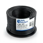 12 AWG Stranded Copper Electric Wire, 600 Volt, PVC Insulation (+105°C) Black | Asharqiyah Cables Company for Industry