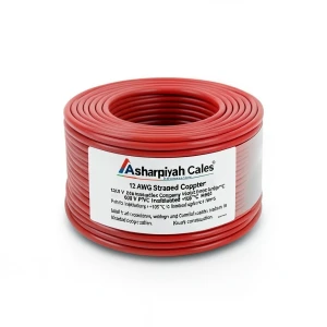 سلك 12 AWG نحاس مجدول عزل PVC +105°C احمر، جهد 600 فولت | شركة كابلات الشرقية للصناعة