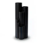 مواسير HDPE ضغط 3.2 بار PE 80 مقاس 140 ملم سمك 3.5 ملم لون اسود
