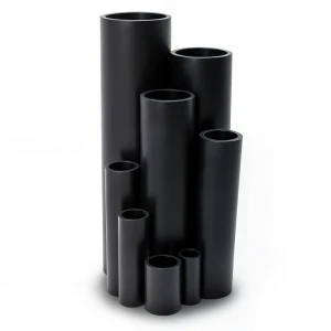 HDPE Plastic Pipe Pressure 3.2 Bar PE 80 Size 160 mm Thickness 4.0 mm Black