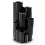 أنابيب بلاستيك HDPE ضغط 4 بار PE 80 مقاس 50 مم سمك 1.8 مم لون أسود
