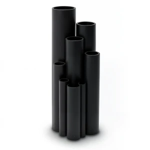 مواسير بلاستيك HDPE ضغط 4 بار PE 80 مقاس 160 مم سمك 4.9 مم لون اسود | شركة المنار