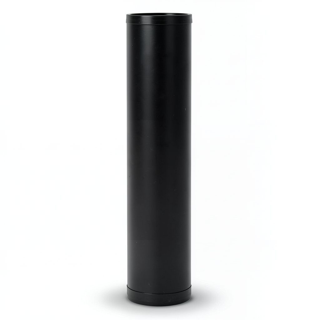 أنابيب بلاستيك HDPE ضغط 4 بار PE 80 مقاس 225 مم سماكة 6.9 مم لون أسود