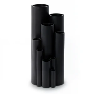 مواسير HDPE ضغط 4 بار PE 80 مقاس 280 مم سماكة 8.6 مم لون اسود