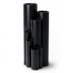High Density Polyethylene Pipe Pressure 4 Bar PE 80 Size 355 mm Thickness 10.9 mm Black