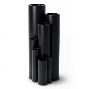 High Density Polyethylene Pipe Pressure 4 Bar PE 80 Size 355 mm Thickness 10.9 mm Black