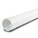 UPVC Plastic Pipe Nominal Pressure 200 psi Size 2 inch Thickness 3.38 mm White Color