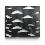 شبك بقلاوة حديد اسود مدرفل على الساخن سمك 2.3 مم مقاس 1.22×1 م تصميم معماري