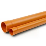 UPVC Pipe Nominal Pressure 315 psi Size 2 inch Thickness 4.98 mm Orange Brown Color