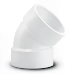 UPVC Plastic Elbow 45° 1 1/4 Inch White