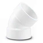 UPVC Plastic Elbow 45° 2 Inch White