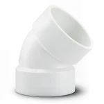 UPVC Plastic Elbow 45° 1 1/4 Inch White