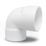 UPVC Plastic Elbow 90° Size 160 mm White Color