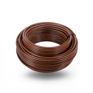 سلك كهرباء نحاس شعر 2.5mm 450/750 فولت، عزل PVC، لون بني