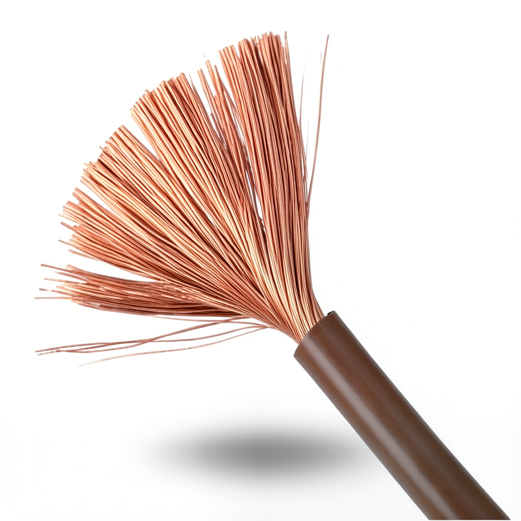 50mm2 Flexible Copper Wire 450/750 volts, PVC Insulation, Brown Color