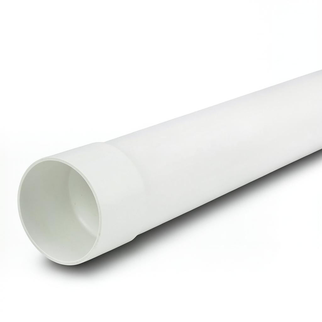 مواسير بلاستيك UPVC ضغط 200 psi مقاس 3/4 إنش سمك 2.03 مم لون أبيض