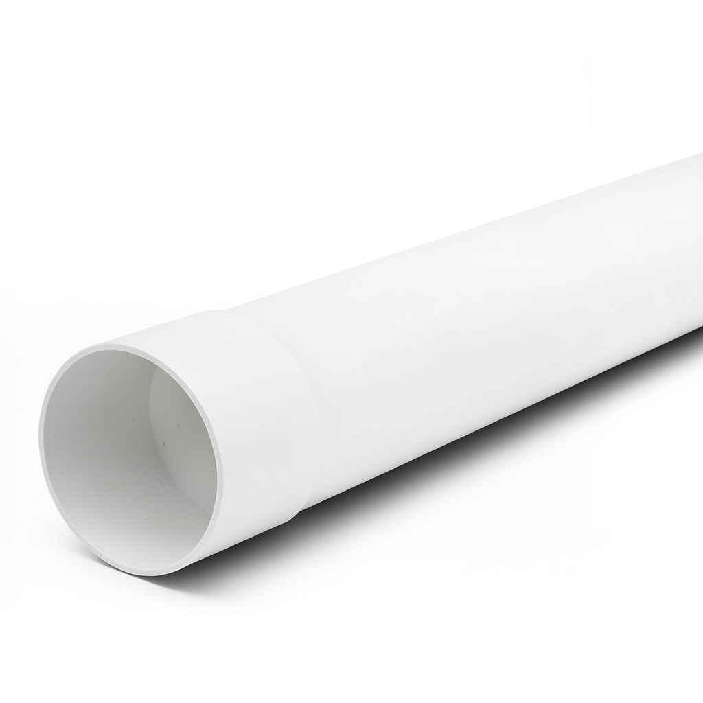 UPVC Plastic Pipe Nominal Pressure 200 psi Size 2 inch Thickness 3.38 mm White Color