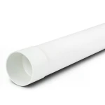 UPVC Plastic Pipe Nominal Pressure 200 psi Size 6 inch Thickness 9.00 mm White Color