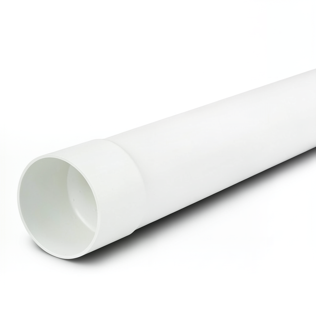 UPVC Plastic Pipe Nominal Pressure 200 psi Size 6 inch Thickness 9.00 mm White Color