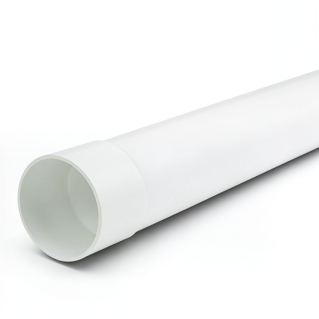 UPVC Pipe Nominal Pressure 200 psi Size 8 inch Thickness 11.66 mm White Color