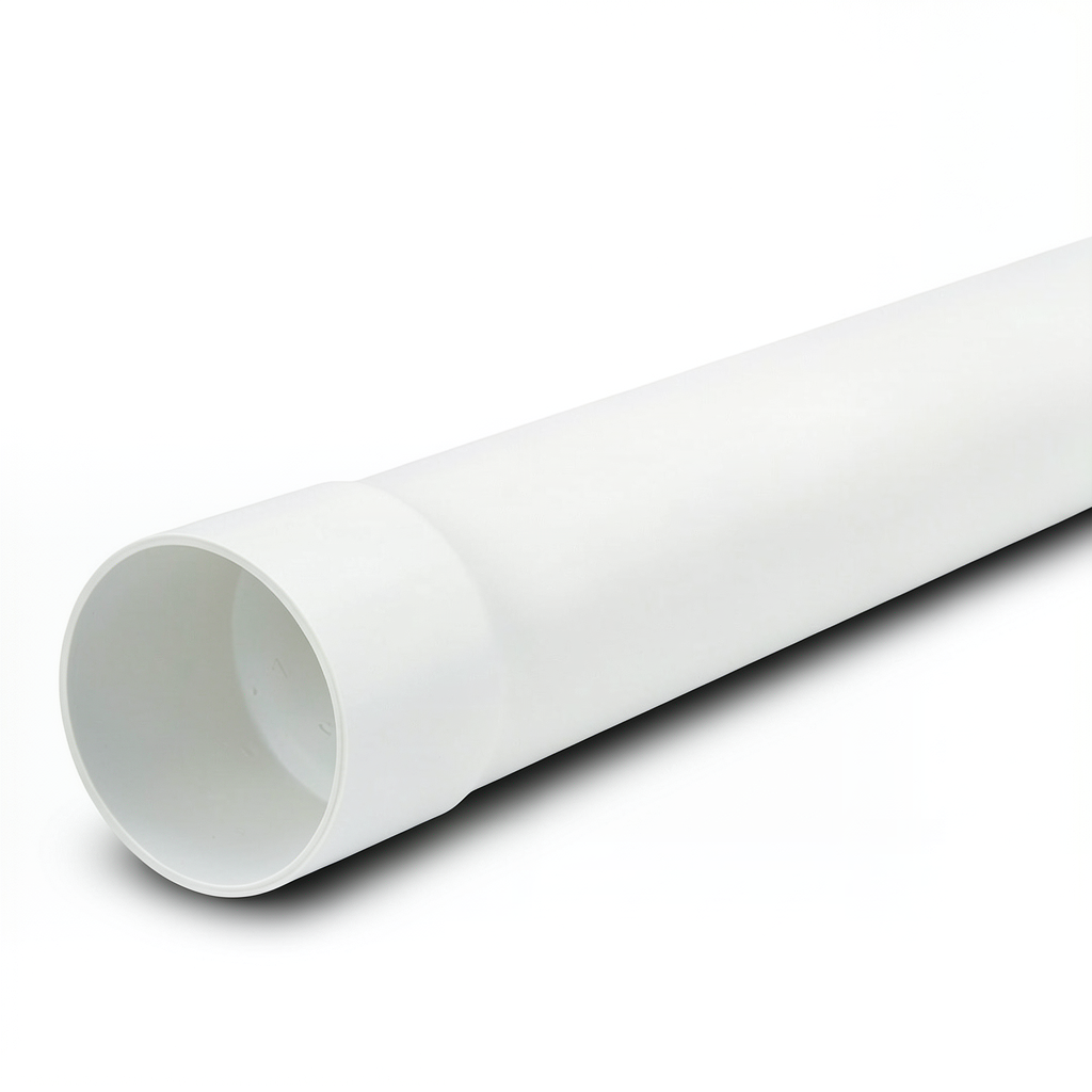 انابيب بلاستيك UPVC مقاس 1/4 1 بوصة سماكة 3.00 مم ضغط 250 psi لون أبيض