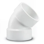 UPVC Plastic Elbow 45° 1 1/4 Inch White