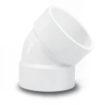 UPVC Plastic Elbow 45° 2 Inch White