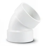 UPVC Plastic Elbow 45° 1 1/4 Inch White