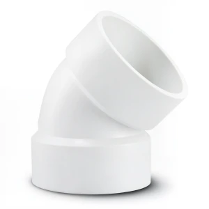 UPVC Plastic Elbow 45° 1 1/4 Inch White