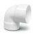 UPVC Plastic Elbow 90° 1/2 Inch White - Image 1