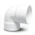 كوع UPVC زاوية °90 مقاس 1/2 1 إنش لون أبيض - Image 1