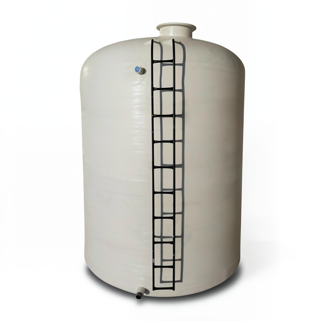 Water Tank Marjan Vertical Fiber Glass 7000 Liter, Diameter 180cm, Height 300cm