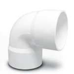 UPVC Plastic Elbow 90° 4 Inch White, Schedule 40