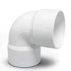 UPVC Plastic Elbow 90° Size 160 mm White Color