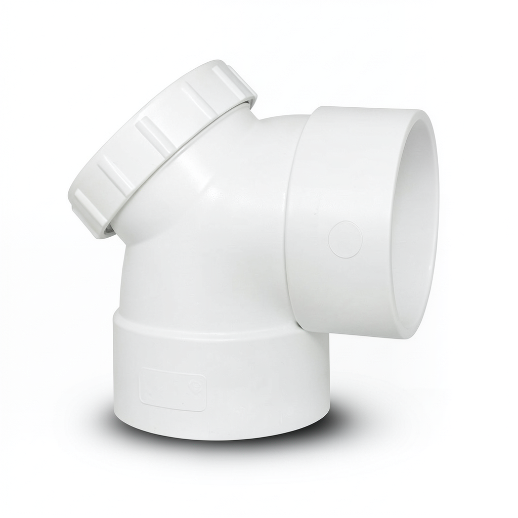 UPVC Access Elbow 90° Size 110 mm White Color