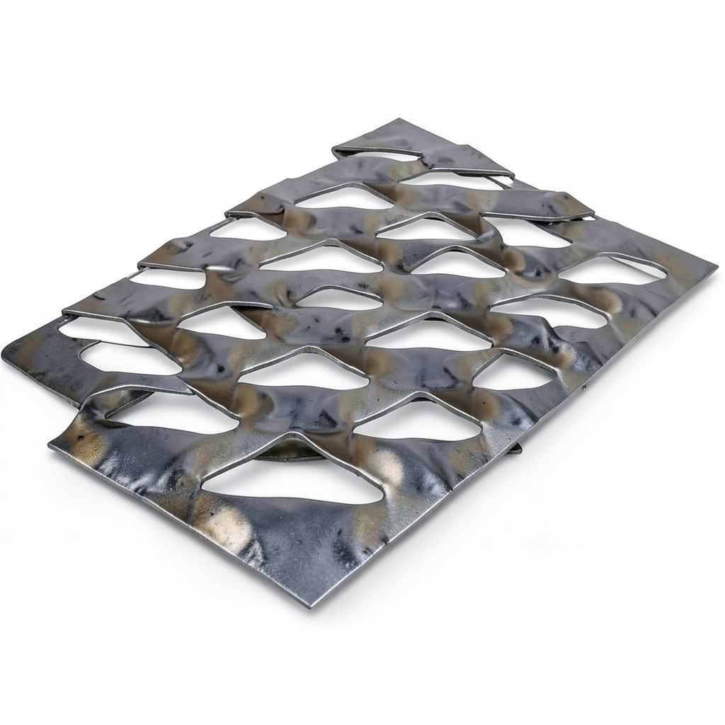 Hot Rolled Expanded Metal Mesh 2 mm Thick, 2.44 M Width, 2 M Length, Memari Shape