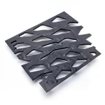 سلك شبك معدني (بقلاوة) حديد اسود تصميم معماري سماكة 2.7 مم مقاس 1.22×4 م