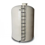 Water Tank Marjan Vertical Fiber Glass 10000 Liter Capacity, Diameter 180cm Height 350cm