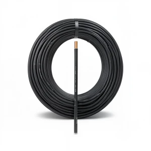 Heat Resistant Single Core Solid Copper Cable PVC 90ºC 4 mm² 450/750V 300ft Black | Al Fanar