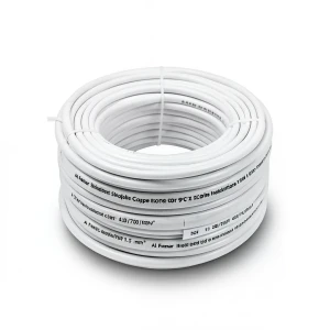 سلك نحاس مصمت مقاوم للحراره احادى النواة معزول PVC 90º 1.5 مم² 450/750 فولت 300 قدم أبيض | شركة الفنار