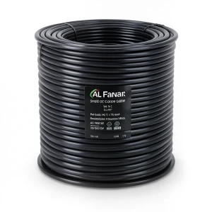 سلك نحاس مصمت احادى النواة معزول PVC 70º مقاس 0.75 مم² 300/500 فولت طول 300 قدم لون اسود | شركة الفنار